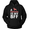 Pinscher Shirt - a Pinscher is my bff- Dog Lover Gift-T-shirt-Teelime | shirts-hoodies-mugs