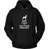 Pinscher Shirt - Keep Calm and Hug Your Pinscher- Dog Lover Gift-T-shirt-Teelime | shirts-hoodies-mugs