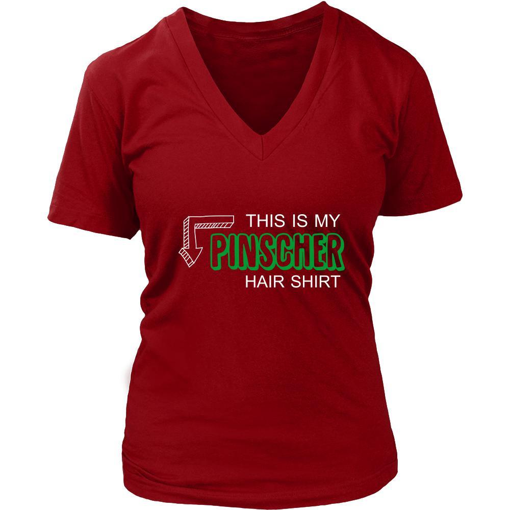 Pinscher Shirt - This is my Pinscher hair shirt - Dog Lover Gift-T-shirt-Teelime | shirts-hoodies-mugs
