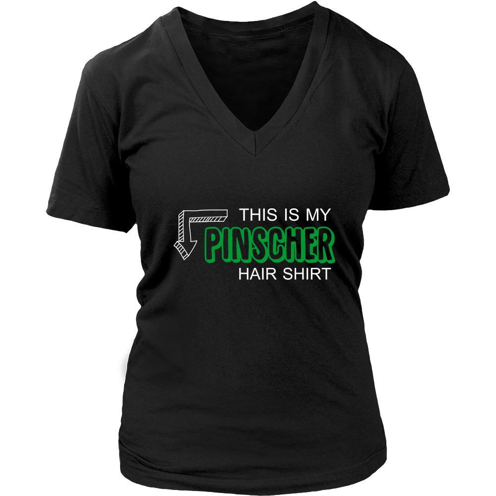 Pinscher Shirt - This is my Pinscher hair shirt - Dog Lover Gift-T-shirt-Teelime | shirts-hoodies-mugs
