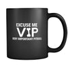 Pitbull Very Important Pitbull 11oz Black Mug-Drinkware-Teelime | shirts-hoodies-mugs