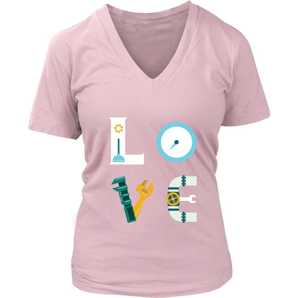 Plumber - LOVE Plumber - Profession/Job Shirt-T-shirt-Teelime | shirts-hoodies-mugs