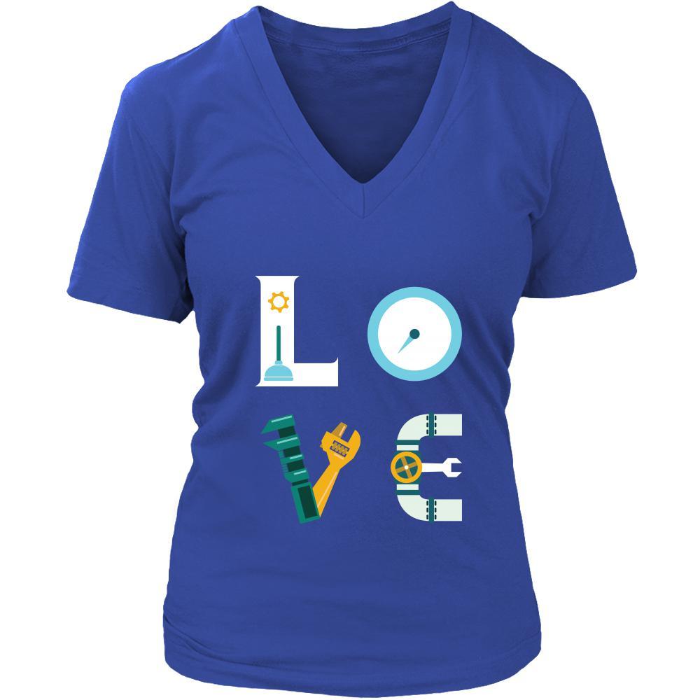 Plumber - LOVE Plumber - Profession/Job Shirt-T-shirt-Teelime | shirts-hoodies-mugs