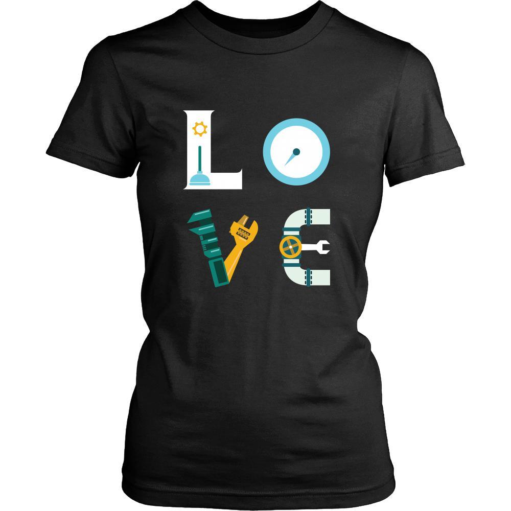 Plumber - LOVE Plumber - Profession/Job Shirt-T-shirt-Teelime | shirts-hoodies-mugs