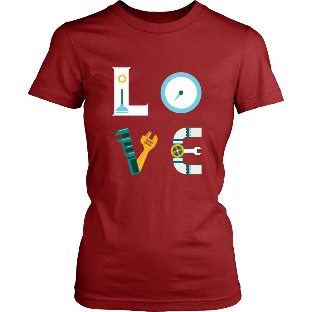 Plumber - LOVE Plumber - Profession/Job Shirt-T-shirt-Teelime | shirts-hoodies-mugs