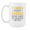 Plumber mug - Badass Plumber-Drinkware-Teelime | shirts-hoodies-mugs