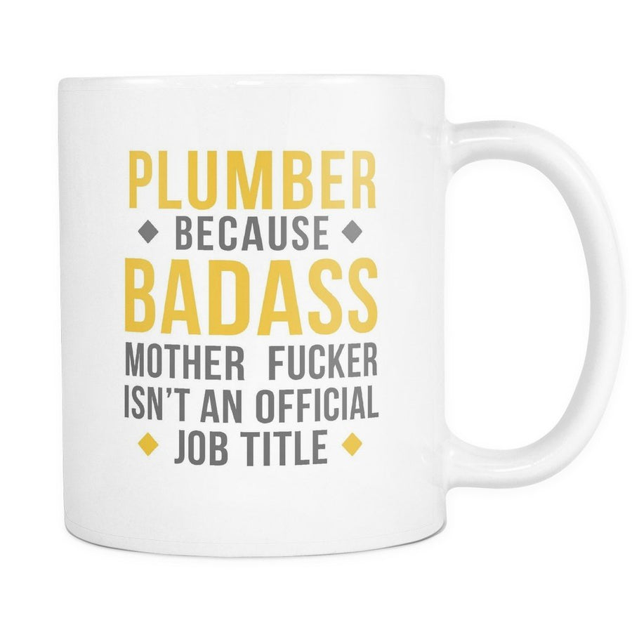 Plumber mug - Badass Plumber-Drinkware-Teelime | shirts-hoodies-mugs