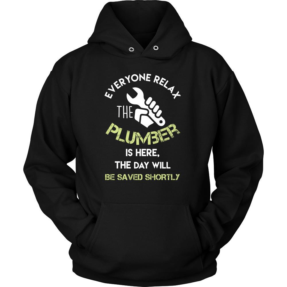 Plumber Shirt - Everyone relax the Plumber is here, the day will be save shortly - Profession Gift-T-shirt-Teelime | shirts-hoodies-mugs