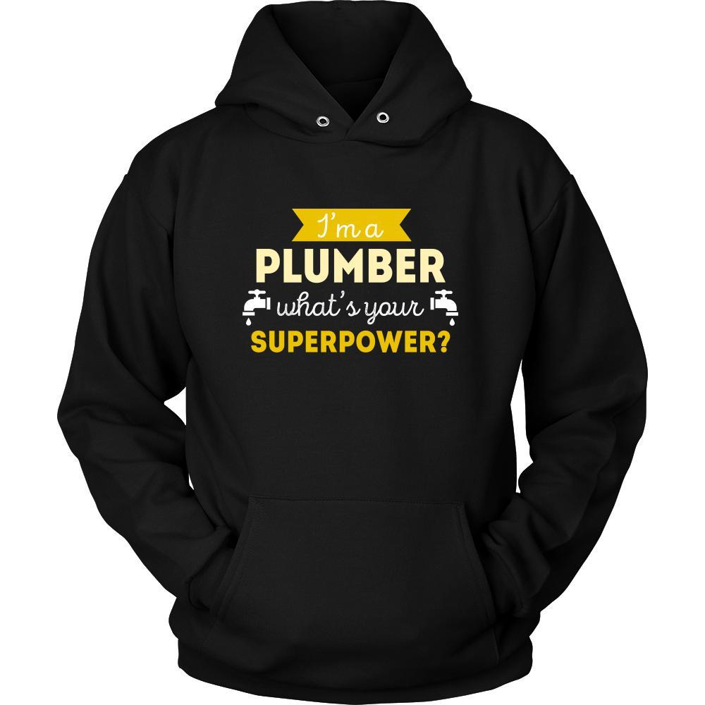 Plumber Shirt - I'm a Plumber, what's your superpower? - Profession Gift-T-shirt-Teelime | shirts-hoodies-mugs