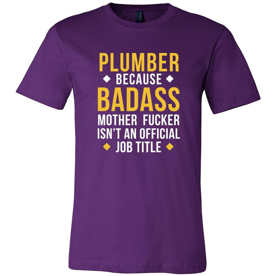 Plumber Shirt - Plumber because badass mother fucker isn't an official job title - Profession Gift-T-shirt-Teelime | shirts-hoodies-mugs