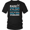 Plumber Shirt - Raise your hand if you love Plumber, if not raise your standards - Profession Gift-T-shirt-Teelime | shirts-hoodies-mugs