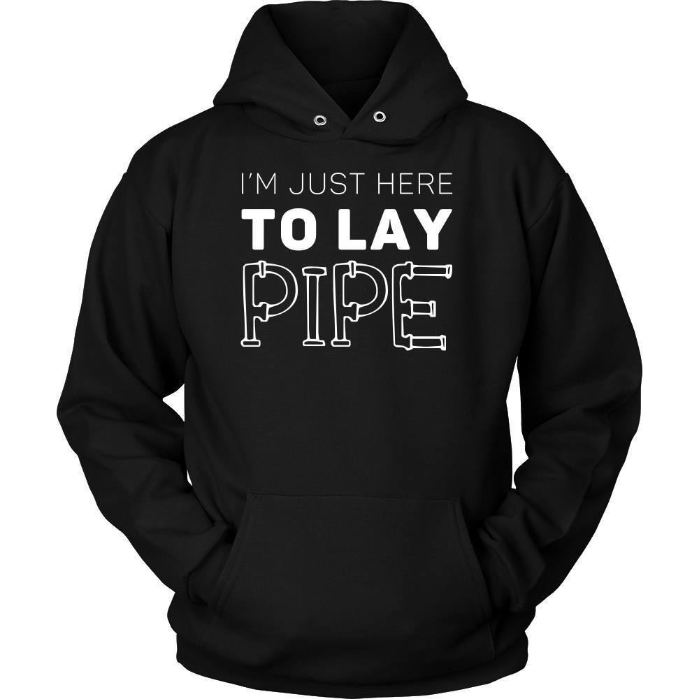Plumber T Shirt - I'm just here to lay pipe-T-shirt-Teelime | shirts-hoodies-mugs