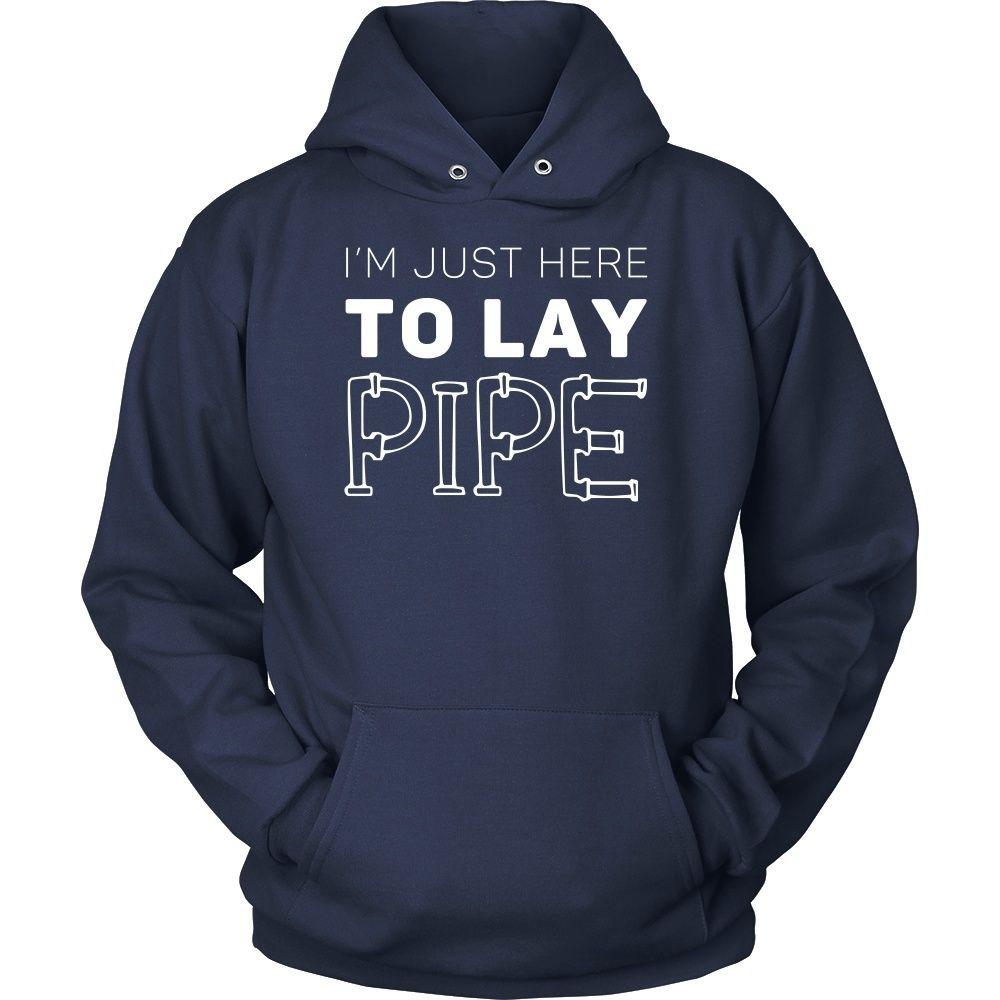 Plumber T Shirt - I'm just here to lay pipe-T-shirt-Teelime | shirts-hoodies-mugs