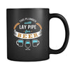 Plumber This plumber will lay pipe for beer 11oz Black Mug-Drinkware-Teelime | shirts-hoodies-mugs