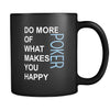 Poker Cup- Do more of what makes you happy Poker Hobby Gift, 11 oz Black Mug-Drinkware-Teelime | shirts-hoodies-mugs