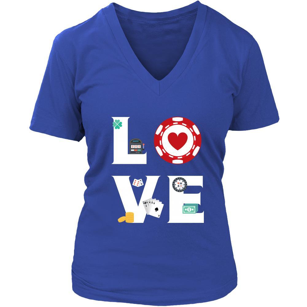 Poker - LOVE Poker - Cards Hobby Shirt-T-shirt-Teelime | shirts-hoodies-mugs