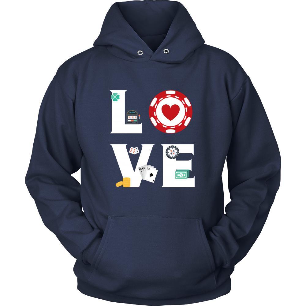 Poker - LOVE Poker - Cards Hobby Shirt-T-shirt-Teelime | shirts-hoodies-mugs