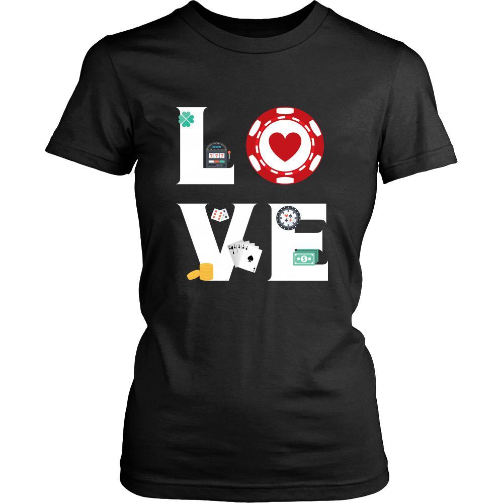 Poker - LOVE Poker - Cards Hobby Shirt-T-shirt-Teelime | shirts-hoodies-mugs