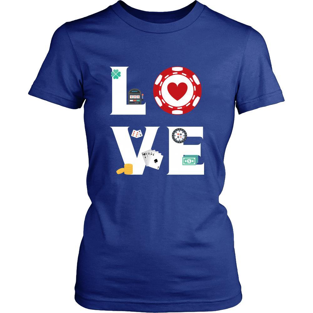 Poker - LOVE Poker - Cards Hobby Shirt-T-shirt-Teelime | shirts-hoodies-mugs