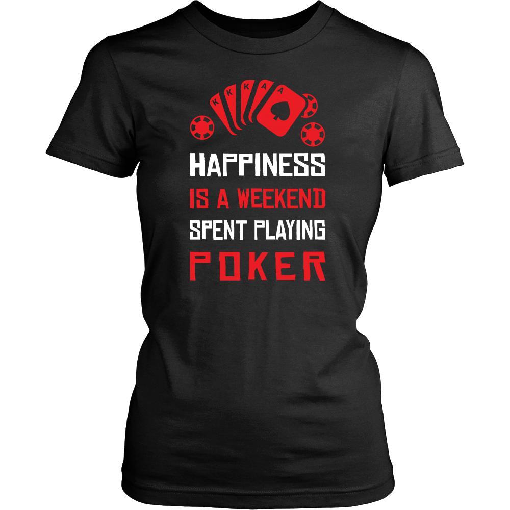 Poker Shirt - Happiness - Card Game Love Gift-T-shirt-Teelime | shirts-hoodies-mugs