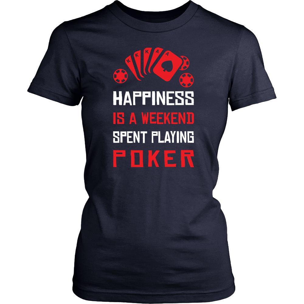 Poker Shirt - Happiness - Card Game Love Gift-T-shirt-Teelime | shirts-hoodies-mugs