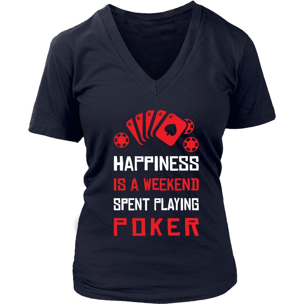 Poker Shirt - Happiness - Card Game Love Gift-T-shirt-Teelime | shirts-hoodies-mugs