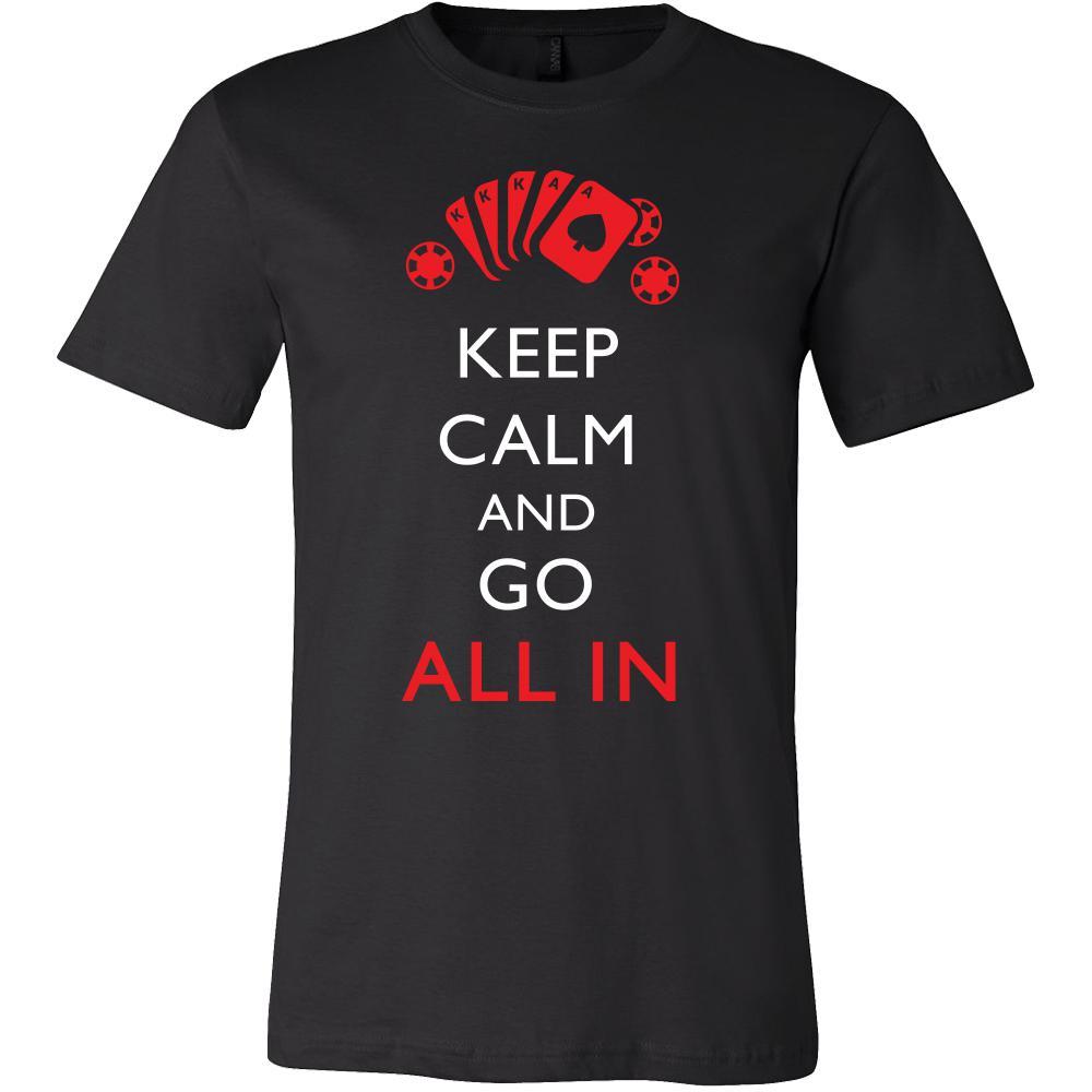 Poker Shirt - Keep Calm - All In - Card Game Love Gift