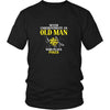 Poker Shirt - Never underestimate an old man who plays poker Grandfather Hobby Gift-T-shirt-Teelime | shirts-hoodies-mugs