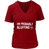 Poker Shirt - Probably Bluffing - Card Game Love Gift-T-shirt-Teelime | shirts-hoodies-mugs