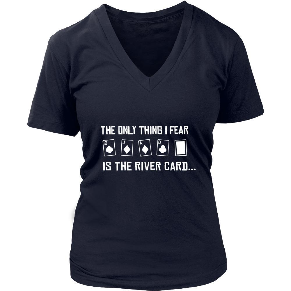 Poker Shirt - The River Card - Card Game Love Gift-T-shirt-Teelime | shirts-hoodies-mugs