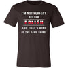 Poland Shirt - I'm not perfect, but I'm Polish - Proud National Heritage Gift-T-shirt-Teelime | shirts-hoodies-mugs