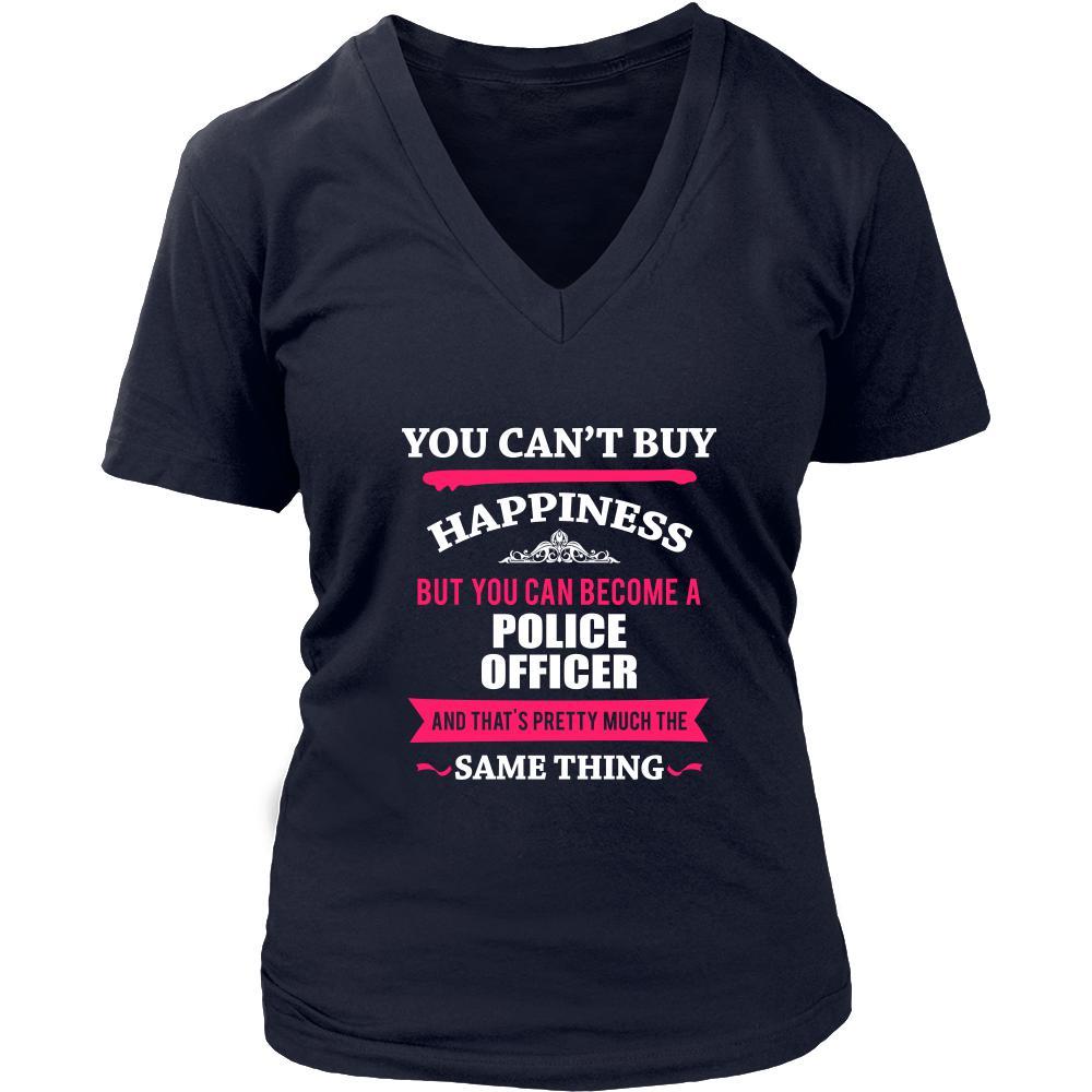 Police officer Shirt - You can't buy happiness but you can become a Police officer and that's pretty much the same thing Profession-T-shirt-Teelime | shirts-hoodies-mugs