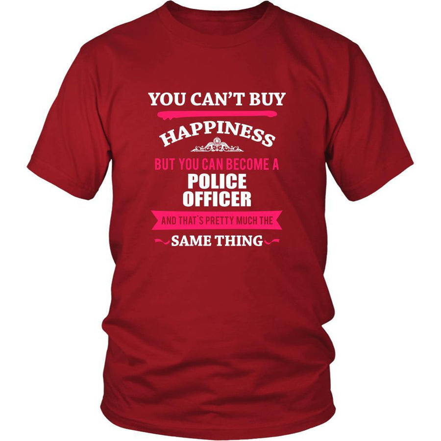 Police officer Shirt - You can't buy happiness but you can become a Police officer and that's pretty much the same thing Profession-T-shirt-Teelime | shirts-hoodies-mugs