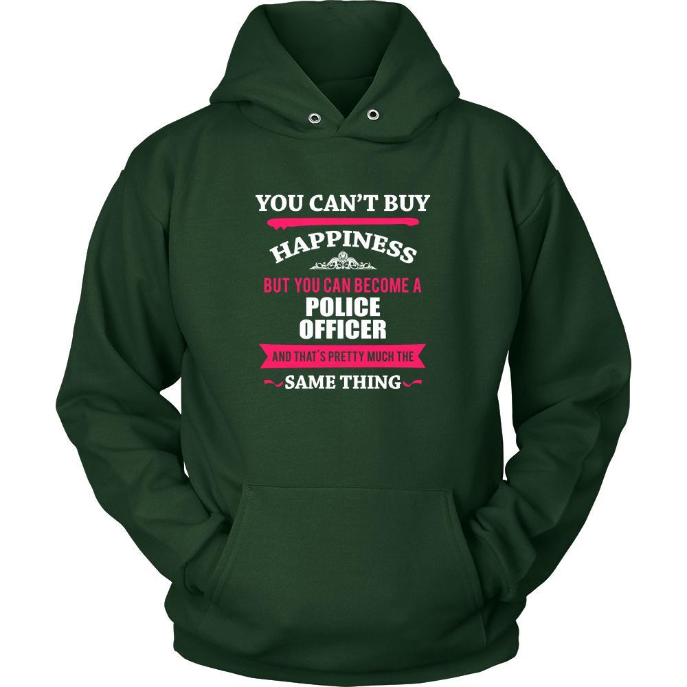 Police officer Shirt - You can't buy happiness but you can become a Police officer and that's pretty much the same thing Profession-T-shirt-Teelime | shirts-hoodies-mugs