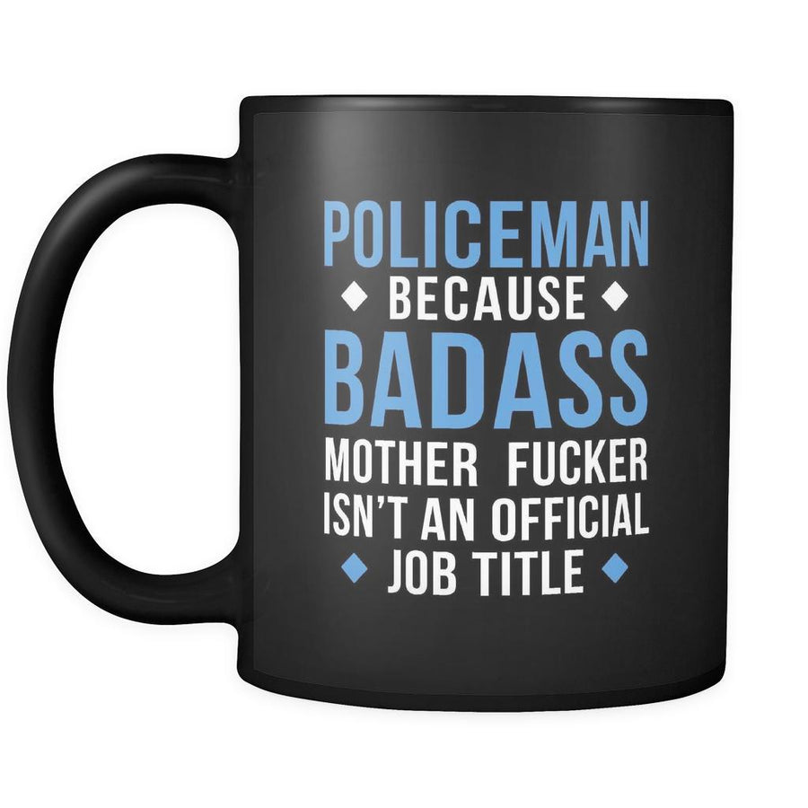 Policeman coffee cup - Badass Policeman-Drinkware-Teelime | shirts-hoodies-mugs