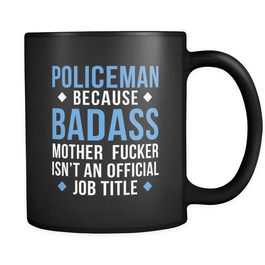Policeman coffee cup - Badass Policeman-Drinkware-Teelime | shirts-hoodies-mugs