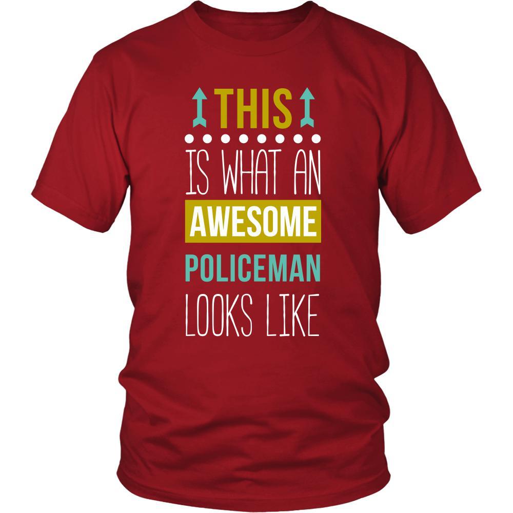 Policeman Shirt - This is what an awesome Policeman looks like - Profession Gift