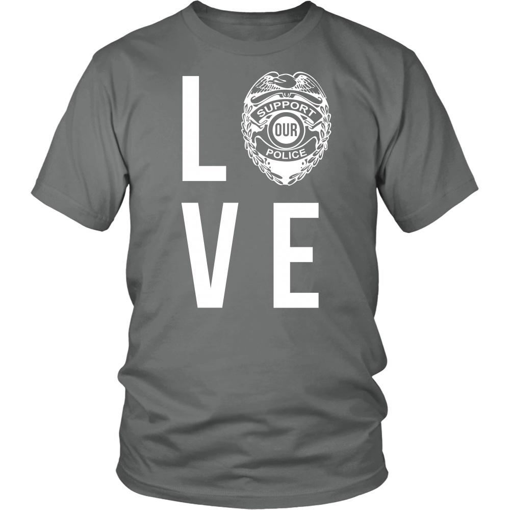 Policeman T Shirt - Love Police-T-shirt-Teelime | shirts-hoodies-mugs