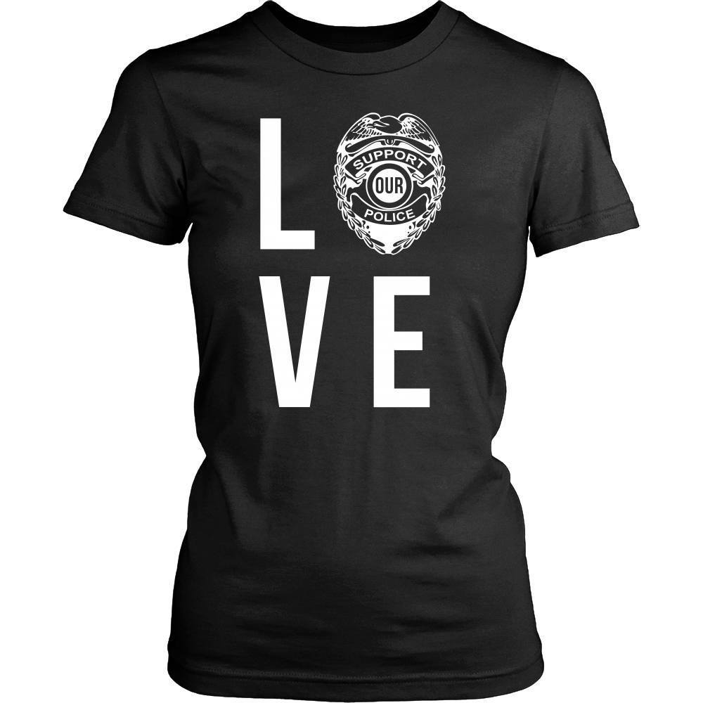 Policeman T Shirt - Love Police-T-shirt-Teelime | shirts-hoodies-mugs