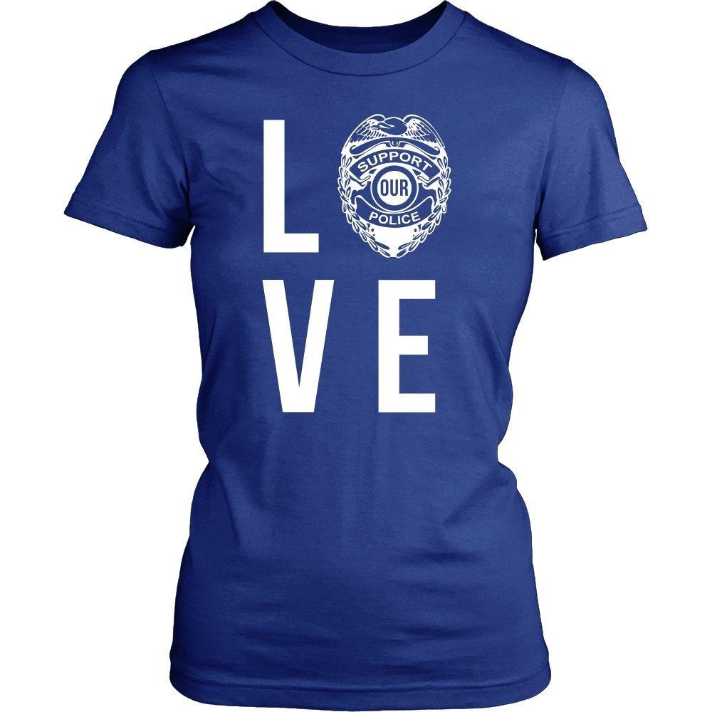 Policeman T Shirt - Love Police-T-shirt-Teelime | shirts-hoodies-mugs