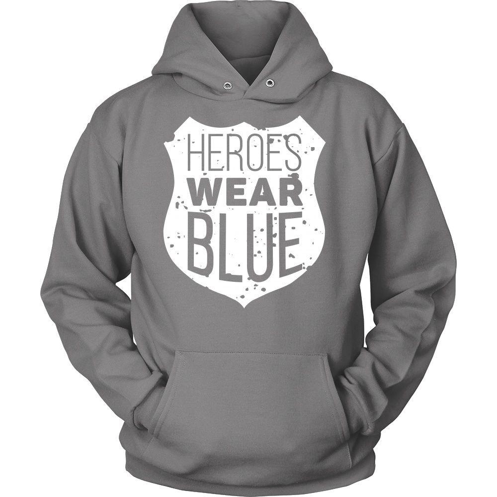 Policemen T Shirt - Heroes wear blue-T-shirt-Teelime | shirts-hoodies-mugs