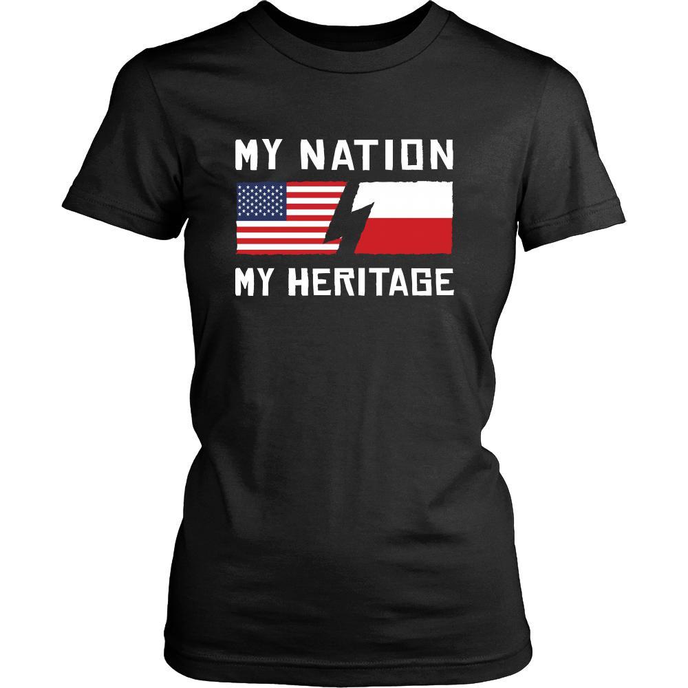 Polish Shirt - My Nation - My Heritage - Native Roots Gift-T-shirt-Teelime | shirts-hoodies-mugs