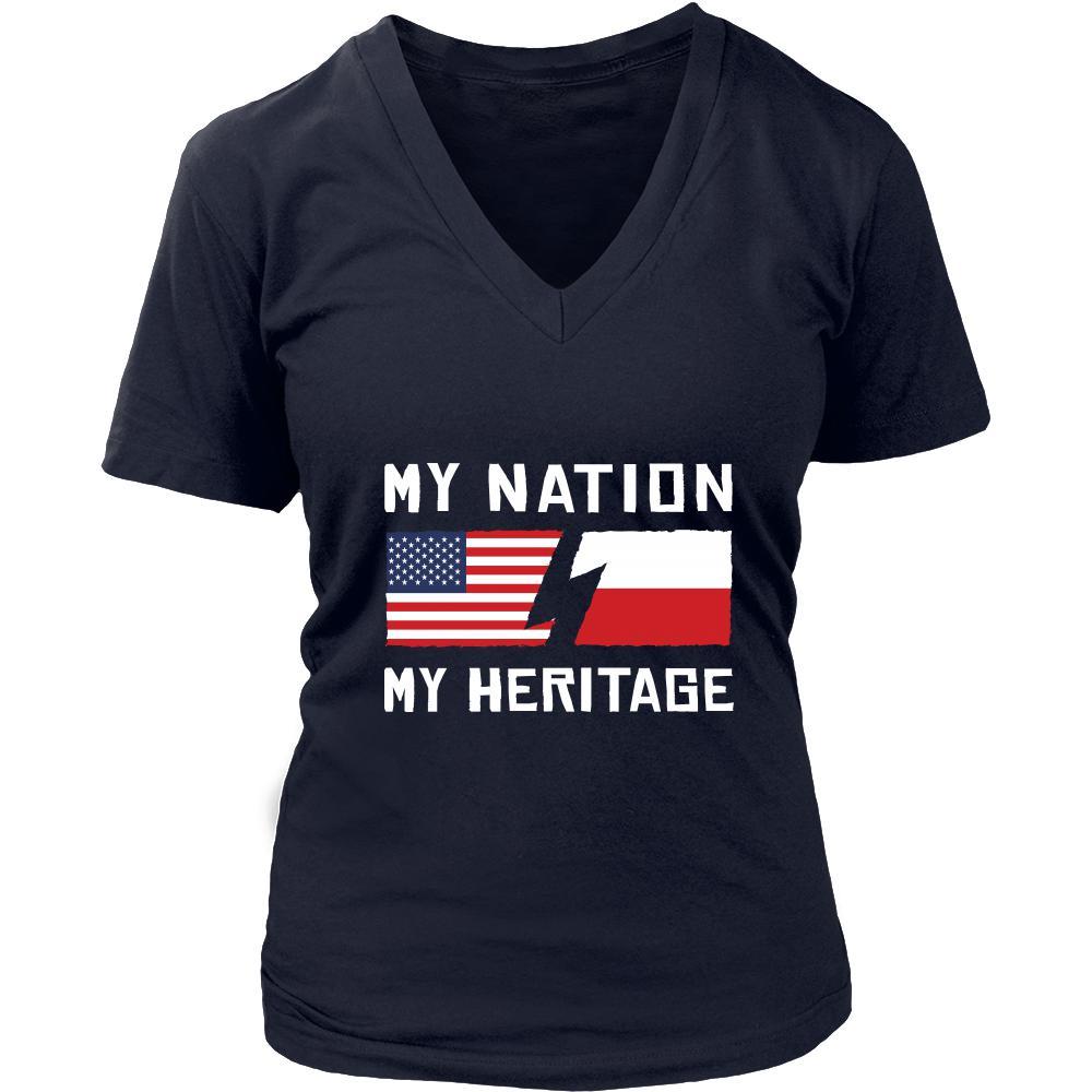 Polish Shirt - My Nation - My Heritage - Native Roots Gift-T-shirt-Teelime | shirts-hoodies-mugs