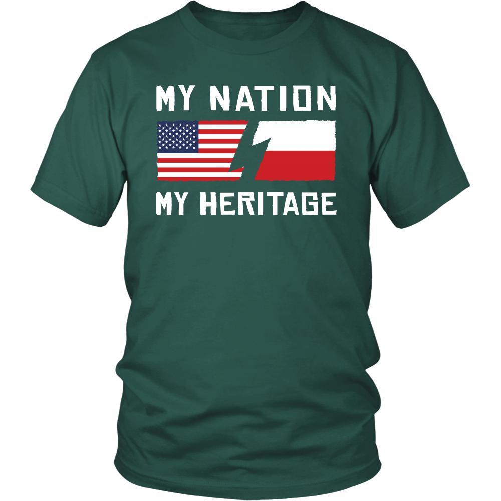 Polish Shirt - My Nation - My Heritage - Native Roots Gift-T-shirt-Teelime | shirts-hoodies-mugs