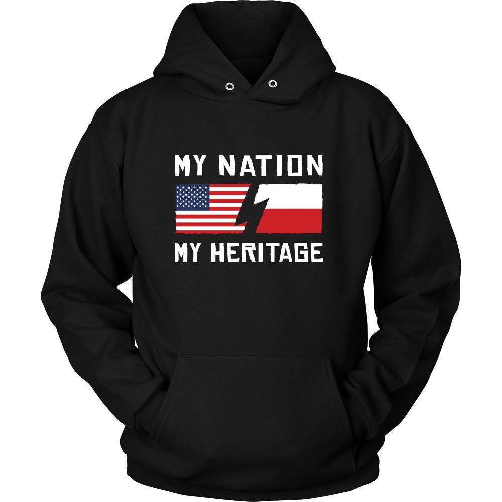Polish Shirt - My Nation - My Heritage - Native Roots Gift-T-shirt-Teelime | shirts-hoodies-mugs