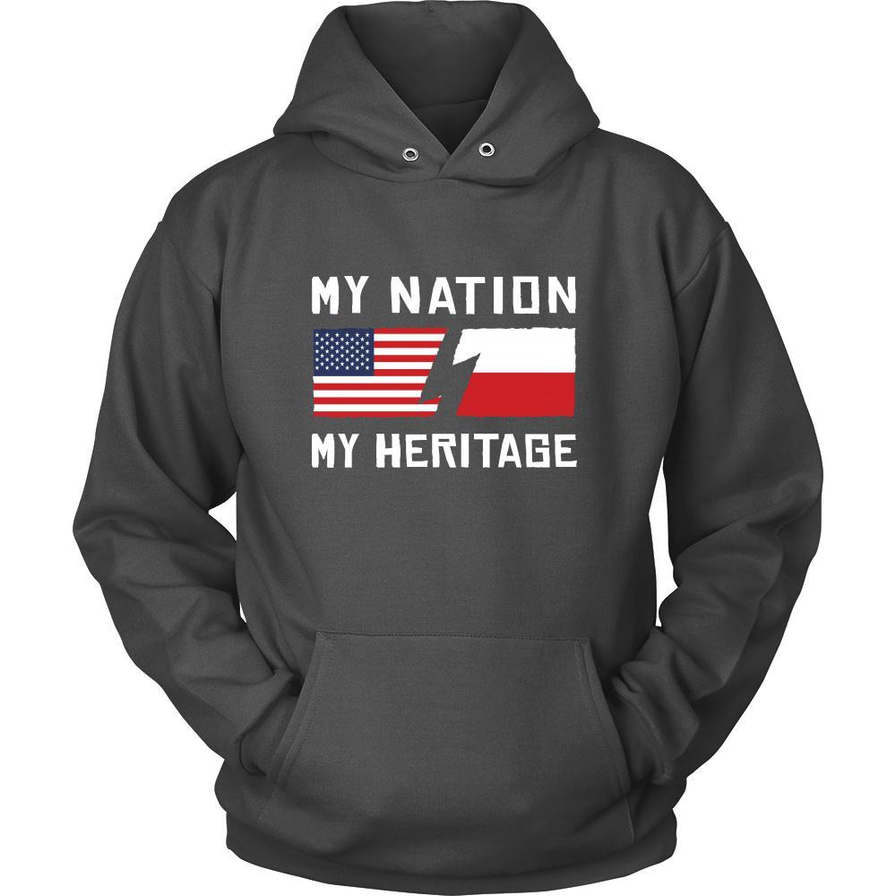 Polish Shirt - My Nation - My Heritage - Native Roots Gift-T-shirt-Teelime | shirts-hoodies-mugs