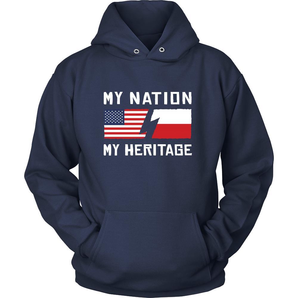 Polish Shirt - My Nation - My Heritage - Native Roots Gift-T-shirt-Teelime | shirts-hoodies-mugs