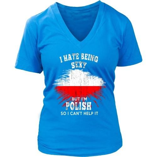 Polish T Shirt - I hate being sexy, but I'm Polish so I can't help it-T-shirt-Teelime | shirts-hoodies-mugs