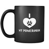 Pomeranian I Love My Pomeranian 11oz Black Mug-Drinkware-Teelime | shirts-hoodies-mugs