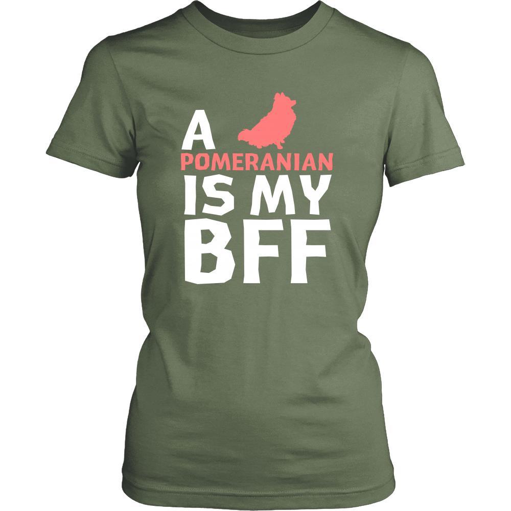 Pomeranian Shirt - a Pomeranian is my bff- Dog Lover Gift-T-shirt-Teelime | shirts-hoodies-mugs
